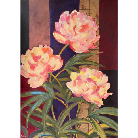 In Full Presence – rosa Blumenbild als Original auf Papier