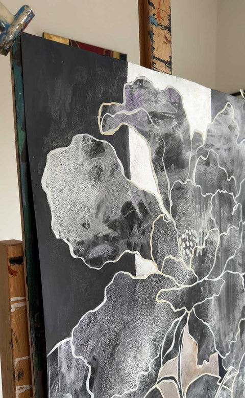 Original auf Papier "White Matter", 50x65cm