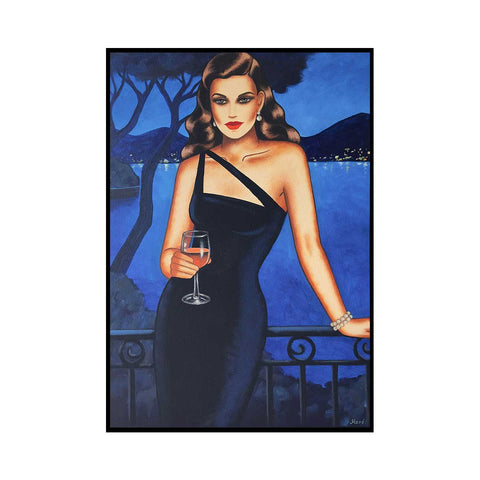 „Rose in der Nacht“, 100x70cm