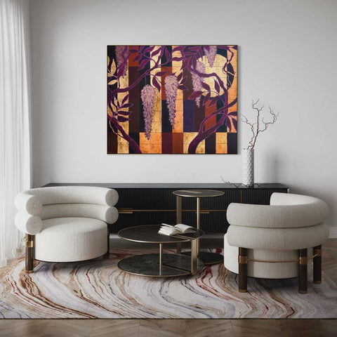 "Wisteria Dreams", 120x100cm