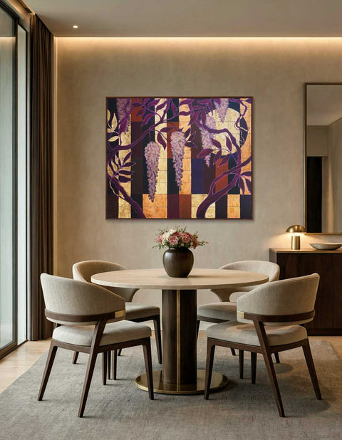 "Wisteria Dreams", 120x100cm