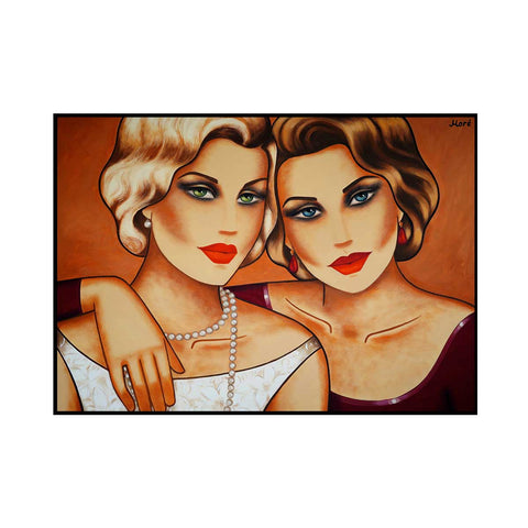 Before We Go – Emotionales Frauenporträt im Art Deco Stil kaufen
