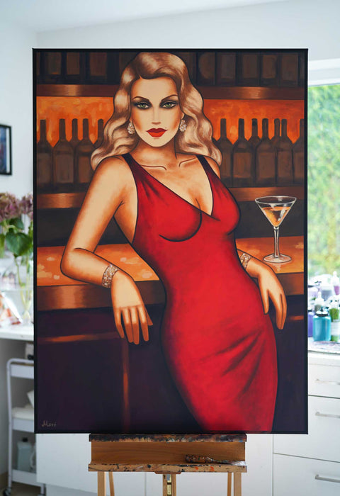 "Red Allure", 140x100cm