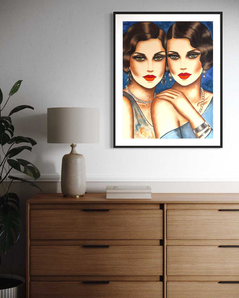 Original auf Papier "Beyond the Gaze", 50x65cm