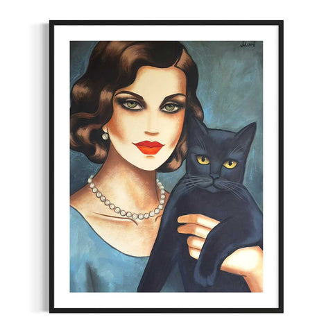 Original auf Papier "Mystic Eyes", 50x65cm