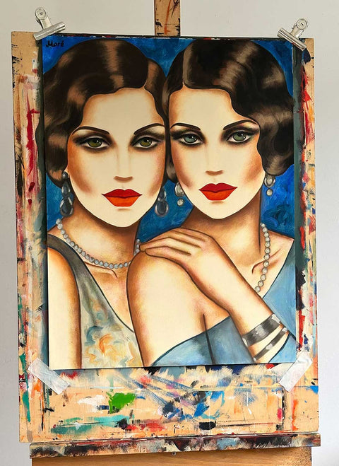 Original auf Papier "Beyond the Gaze", 50x65cm