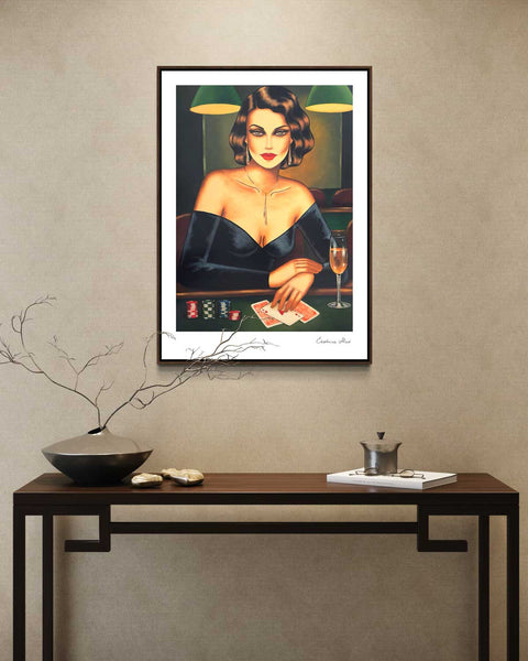 "Queen of the Game", 59,4 x 42cm - DIN A2 auf Papier in Museumsqualität