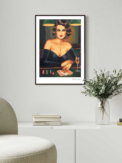"Queen of the Game", 59,4 x 42cm - DIN A2 auf Papier in Museumsqualität