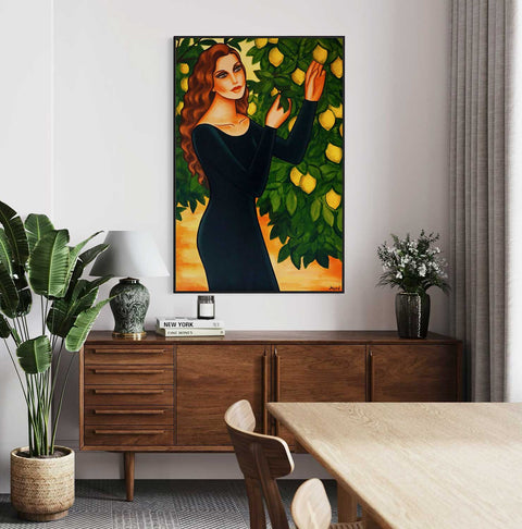"Lemon Oasis", 120x80cm