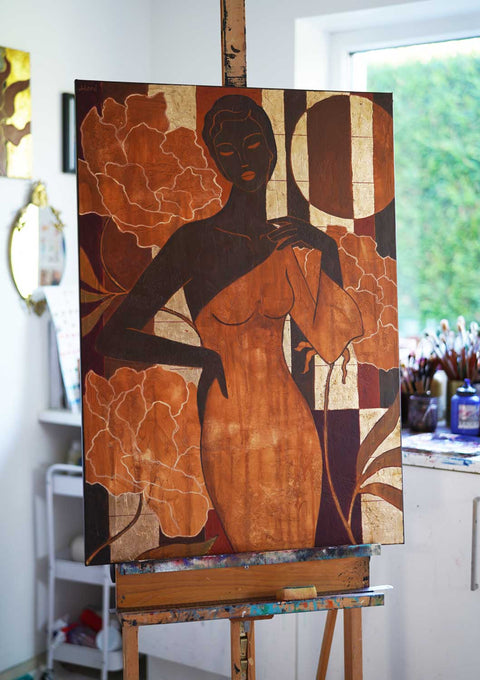 "The Garden Within Her", 100x70cm