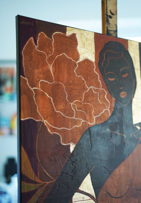"The Garden Within Her", 100x70cm
