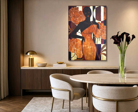 "The Garden Within Her", 100x70cm