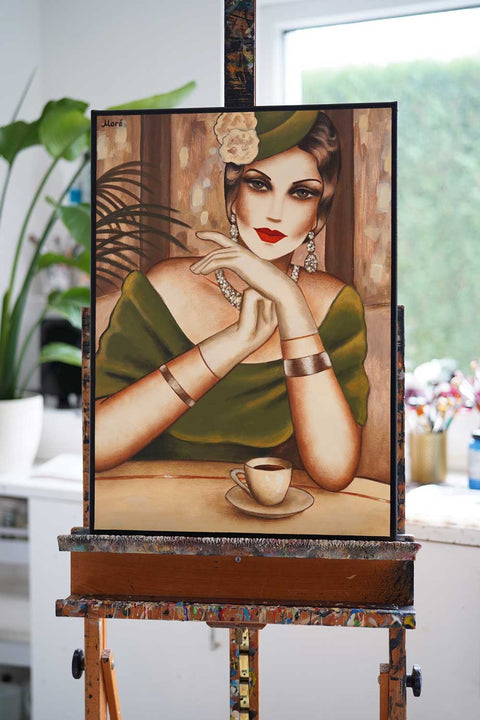 "Velvet and Shadows", 50x70cm