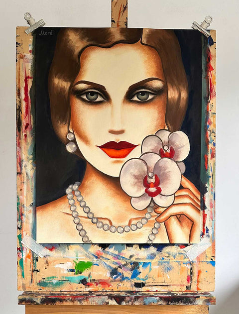 Original auf Papier "Orchid Kiss", 50x65cm