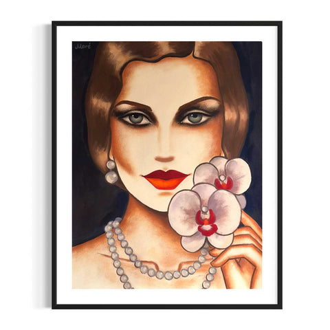 Original auf Papier "Orchid Kiss", 50x65cm