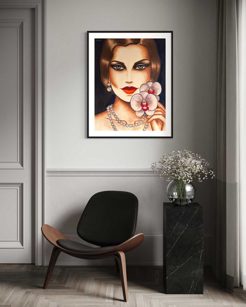 Original auf Papier "Orchid Kiss", 50x65cm