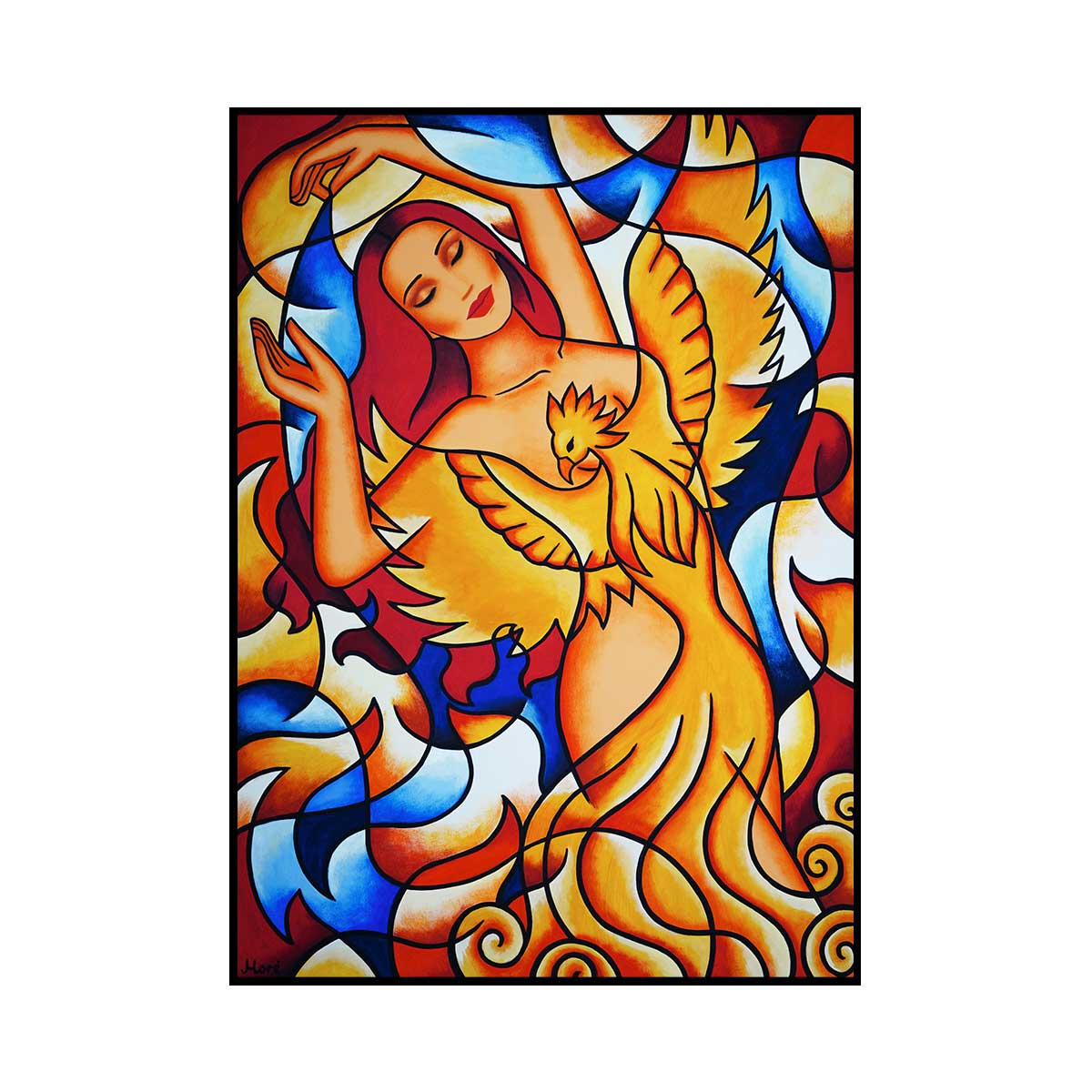 "Phönix", 140x100cm