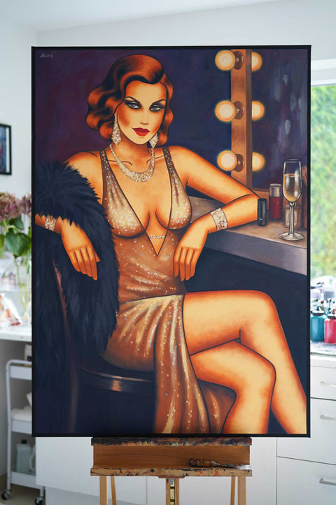 "Backstage Secrets", 140x100cm