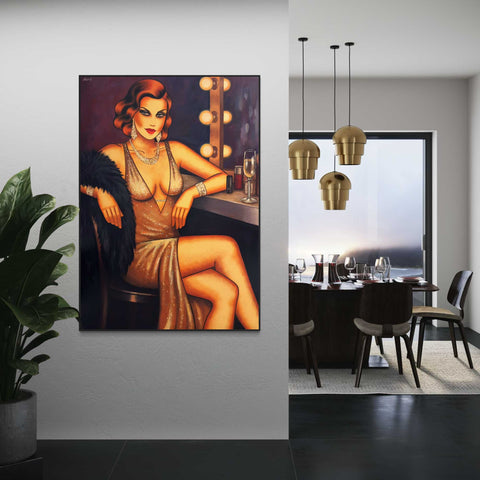 "Backstage Secrets", 140x100cm