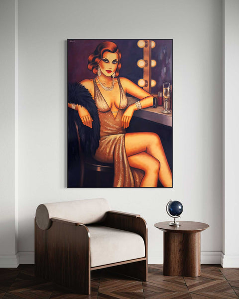 "Backstage Secrets", 140x100cm