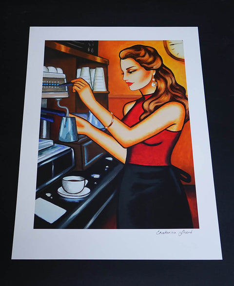 "Afternoon Coffee", 70x50cm